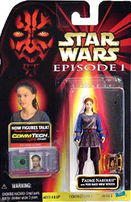 Star Wars Action Figure - Padme Naberrie With Pod Race View Screen - Episode 1 - With CommTech Chip 3 Star Wars Action Figure - Padme Naberrie With Pod Race View Screen - Episode 1 - With CommTech Chip