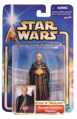 Star Wars Action Figures - Supreme Chancellor Palpatine - Attack Of The Clones - Saga Collection 3 Star Wars Action Figures - Supreme Chancellor Palpatine - Attack Of The Clones - Saga Collection
