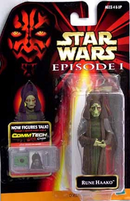 Star Wars Action Figure - Rune Haako - Episode 1 - With CommTech Chip 3 Star Wars Action Figure - Rune Haako - Episode 1 - With CommTech Chip