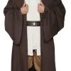 * Star Wars Obi Wan Kenobi Costume - Body Tunic With Replica DARK BROWN Jedi Robe -Star Wars Costumes Shop 1802985217