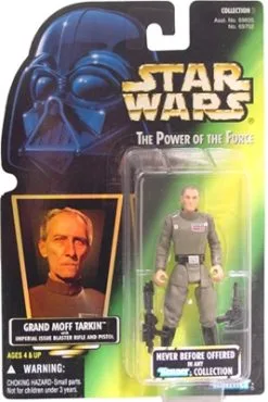 Star Wars Action Figure - Grand Moff Tarkin With Imperial Issue Blaster Rifle And Pistol
