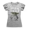 Star Wars T-Shirts - Mandalorian Child Sketch (Womens) -Star Wars Costumes Shop 1993732215