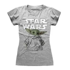 Star Wars T-Shirts - Mandalorian Child Sketch (Womens)