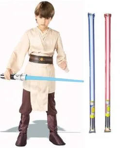 Star Wars Costume Deluxe Child Jedi Knight / Luke Skywalker - WITH X2 FREE LIGHTSABERS