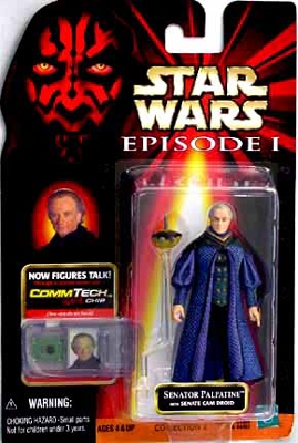 Star Wars Action Figure - Senator Palpatine - Episode 1 - With CommTech Chip 3 Star Wars Action Figure - Senator Palpatine - Episode 1 - With CommTech Chip
