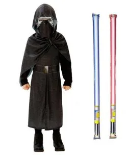 Star Wars Costume Deluxe Child - Kylo Ren The Force Awakens - WITH X2 FREE LIGHTSABERS